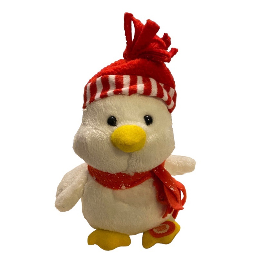 Sound N & Light Animatronics We Wish You A Merry Christmas Musical Bird Plush 7"
